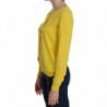 Maglione a maniche lunghe con bottoni in cotone giallo - IT44 - L