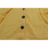 Maglione a maniche lunghe con bottoni in cotone giallo - IT44 - L