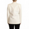 Giacca cappotto monopetto beige a maniche lunghe - IT40-S