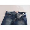 Jeans in denim slim fit a vita media lavati blu - W32