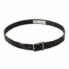 Cintura fibbia metallo tono argento pelle vitello nera - 85 CM / 34