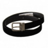 Cintura fibbia metallo logo classico velluto nero inciso - 95 CM /