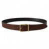 Cintura classica pelle marrone fibbia metallo color oro - 90 CM / 3
