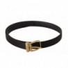 Cintura fibbia metallo color oro pelle seta nera - 85 CM / 34 INCHES
