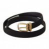 Cintura fibbia metallo dorato tela gros grain nera - 95 CM / 38 INCHES