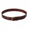 Cintura fibbia metallo color oro pelle vitello marrone - 90 CM / 36