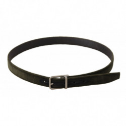 Cintura fibbia metallo tono argento velluto verde - 95 CM / 38 INCHES