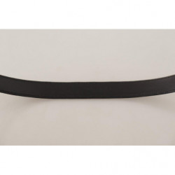 Cintura fibbia metallo argentato pelle scamosciata nera - 95 CM / 3