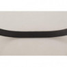 Cintura fibbia metallo argentato pelle scamosciata nera - 95 CM / 3