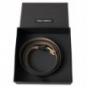 Cintura fibbia metallo color oro pelle nera - 100 CM / 40 INCHES