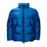 Giacca trapuntata blu gonfia - L