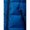 Giacca trapuntata blu gonfia - L