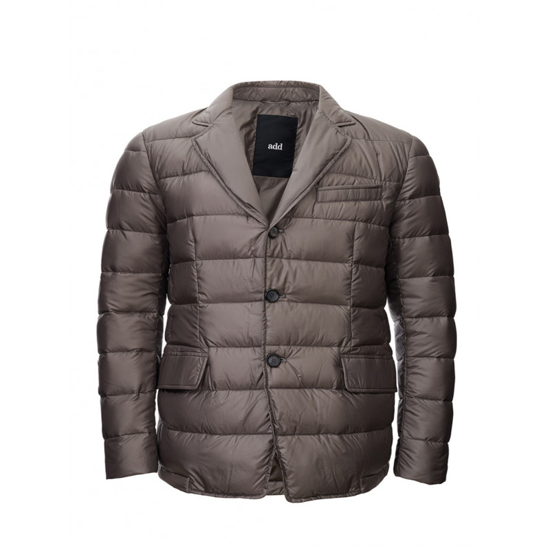 Giacca trapuntata classica color tortora - IT50 - M-L
