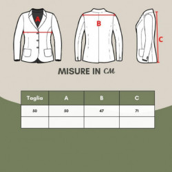 Giacca trapuntata classica color tortora - IT50 - M-L