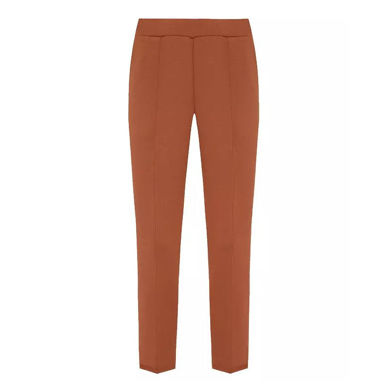 Jeans e pantaloni in poliestere marrone - S