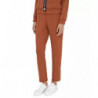 Jeans e pantaloni in poliestere marrone - S