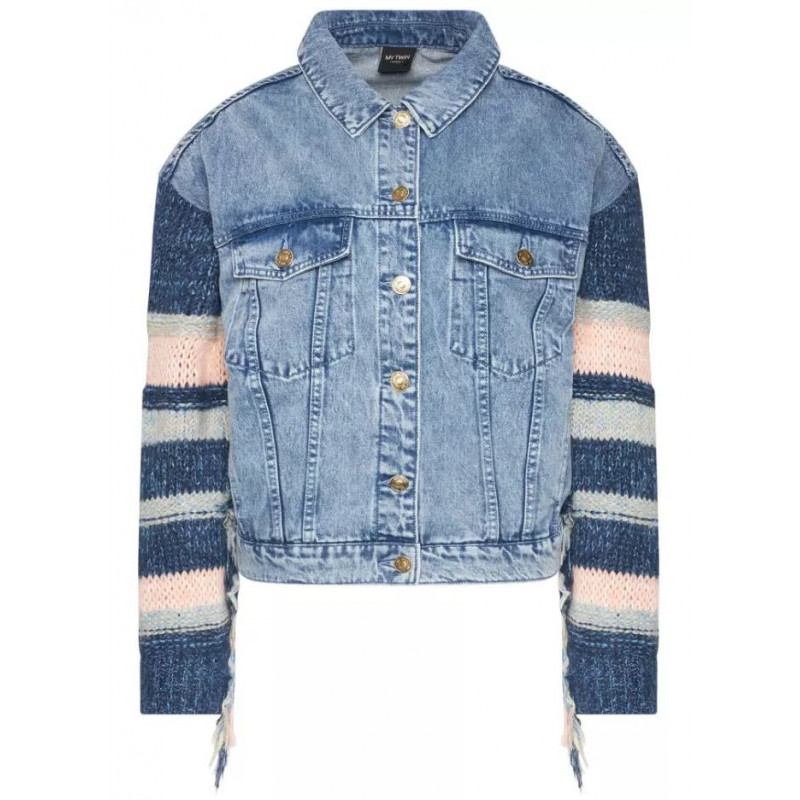 Giacche e cappotto in cotone blu - M