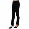 Jeans in denim slim fit a vita media con paillettes neri - W26