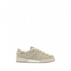 Sneakers basse in pelle di...