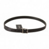 Cintura fibbia argentata pelle esotica nera - 105 CM / 42 INCHES