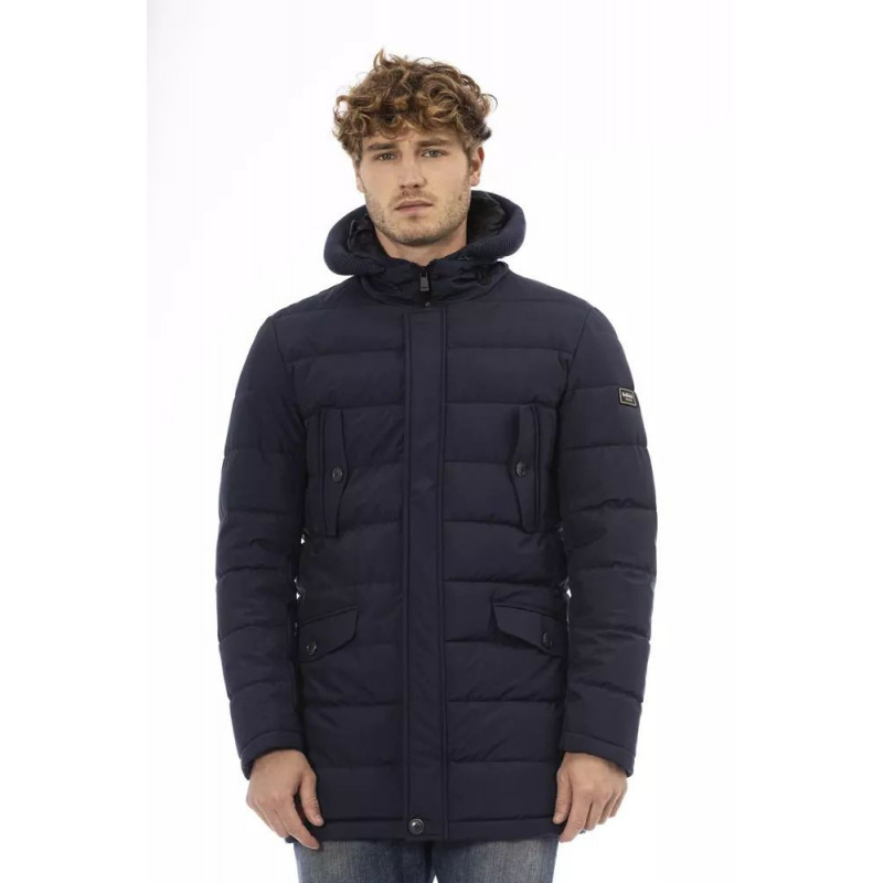 Elegante giacca con cappuccio monogramma - L