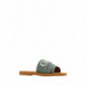 Sandali Woody con diapositive in cotone verde foresta - EU36/US6