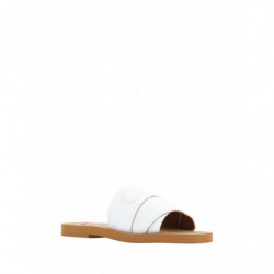 Sandali Woody con diapositive in cotone bianco - EU37/US7