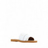 Sandali Woody con diapositive in cotone bianco - EU37/US7