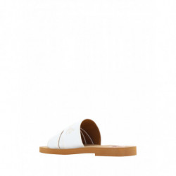 Sandali Woody con diapositive in cotone bianco - EU37/US7