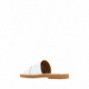 Sandali Woody con diapositive in cotone bianco - EU37/US7