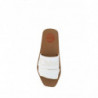 Sandali Woody con diapositive in cotone bianco - EU37/US7
