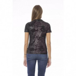 T-shirt girocollo chic con monogramma - XS