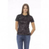 T-shirt girocollo chic con monogramma - L
