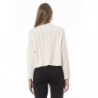 Squisito maglione girocollo in misto cashmere beige - S