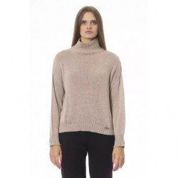 Elegante maglione beige con...