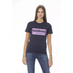 T-shirt girocollo blu chic...