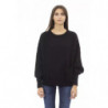 Elegante maglione girocollo in misto cashmere - L