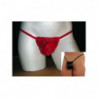 Mini Micro Perizoma Uomo in tessuto plastificato (Simil Latex) - Rosso