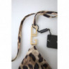Top bikini da spiaggia cinturino metallo DG marrone leopardato - IT