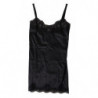 Intimo superiore canotta indumenti da notte seta pizzo nero - IT3 - M