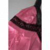 Intimo superiore canotta indumenti da notte seta pizzo rosa - IT2 - S