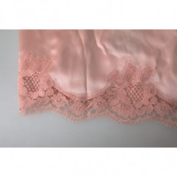 Intimo top a canotta in seta di pizzo rosa antico - IT3 - M