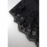 Intimo canotta indumenti da notte seta pizzo nero - IT36-XXS
