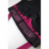 Intimo reggiseno Hannah con logo atleta nero fucsia - IT44 - L