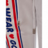 Pantaloni della tuta bianchi da jogging con logo - S