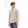 Maglione classico in lana con scollo a V Sergio Tacchini - S