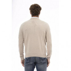 Maglione classico in lana con scollo a V Sergio Tacchini - M