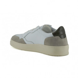 Sneakers basse in pelle bianca e beige - EU40/US7