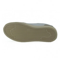 Sneakers basse in pelle bianca e beige - EU45/US12
