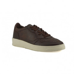 Sneakers basse in pelle marrone - EU45/US12
